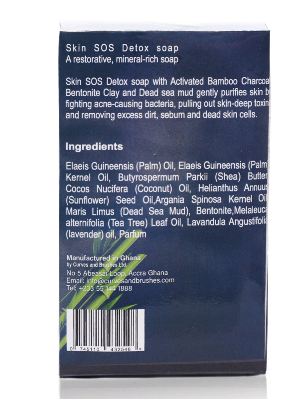 Detox Soap with Activated Bamboo Charcoal, Dead sea mud, Bentonite Clay and Argan Oil - Image 2