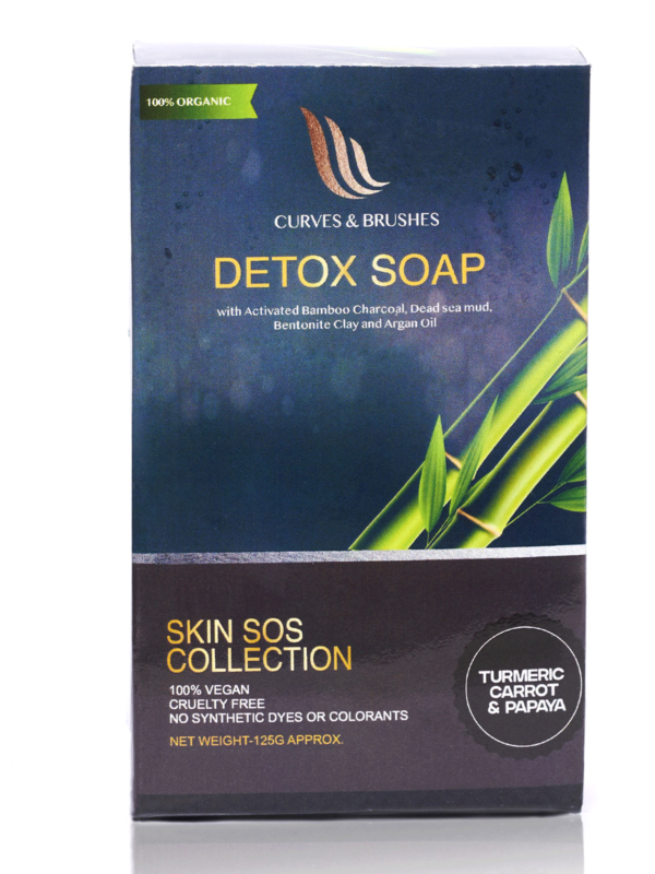 Detox Soap with Activated Bamboo Charcoal, Dead sea mud, Bentonite Clay and Argan Oil