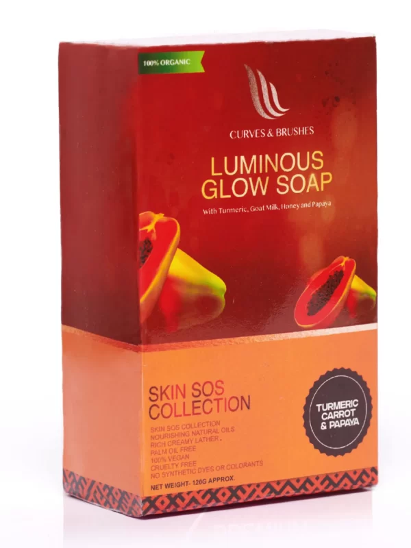 Luminous Glow Soap with Turmeric, Goat Milk, Honey and Papaya