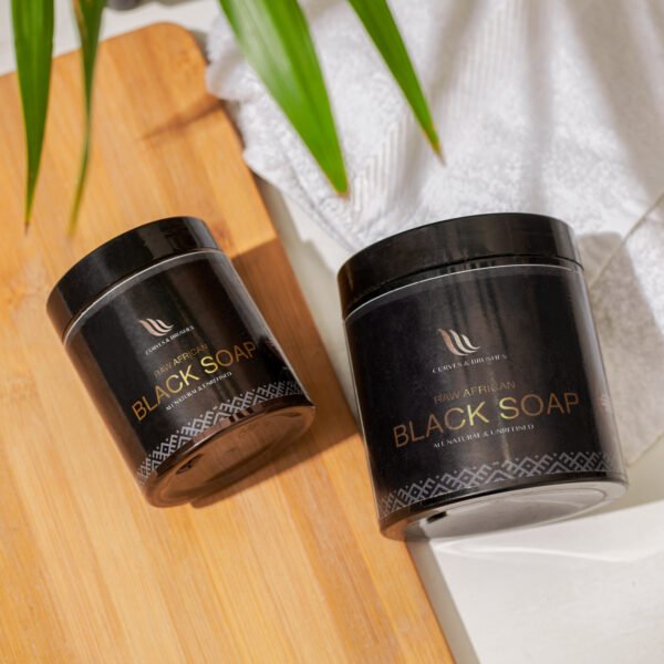Raw African Black Soap Paste Noir - Image 2